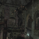 Resident Evil 4's Leon Kennedy, seen here leaping onto a platform that doesn’t yet exist.
